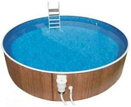 Морозоустойчивый бассейн Azuro 406DL круглый 6,4x1,2 м Premium