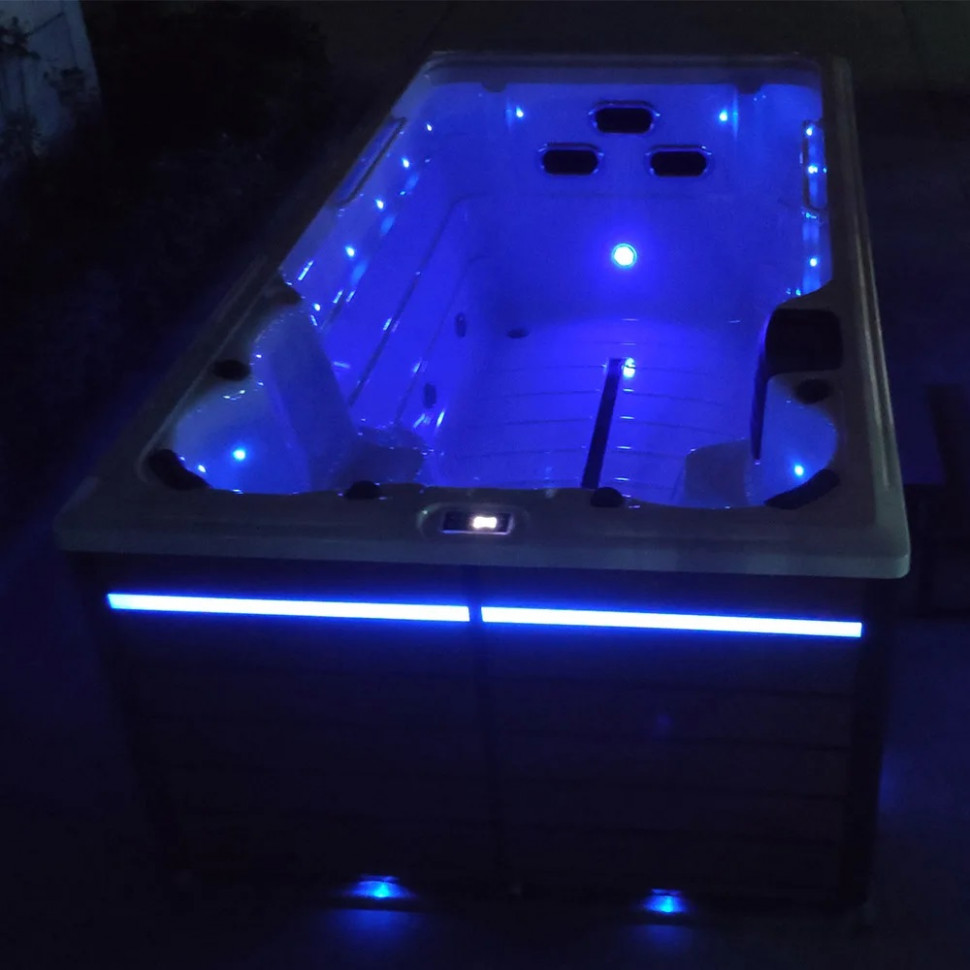 Плавательный СПА бассейн с ламельным противотоком Bigeer Каро (рис.2)