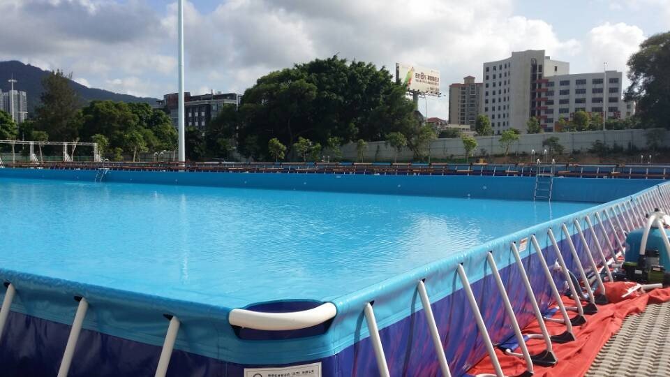 Каркасный летний бассейн большего размера 15 x 20 x 1,32 (рис.1)