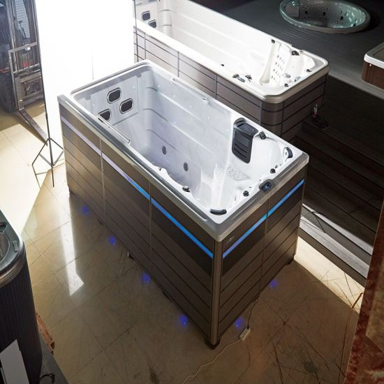 Плавательный СПА бассейн с ламельным противотоком Bigeer Каро (рис.1)